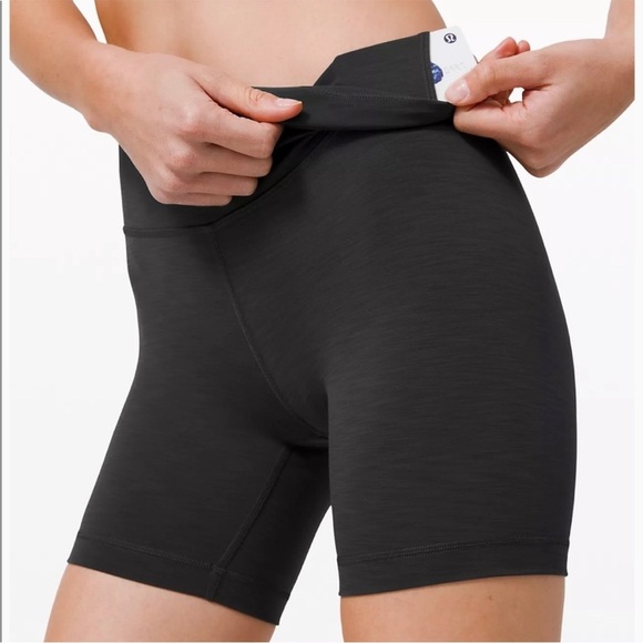 lululemon athletica Wunder Train High Rise Short 8” Heathered Graphite Grey - Picture 4 of 14
